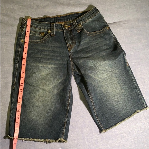 Authentic True Religion Boy’s Cut Off Shorts - Picture 7 of 8